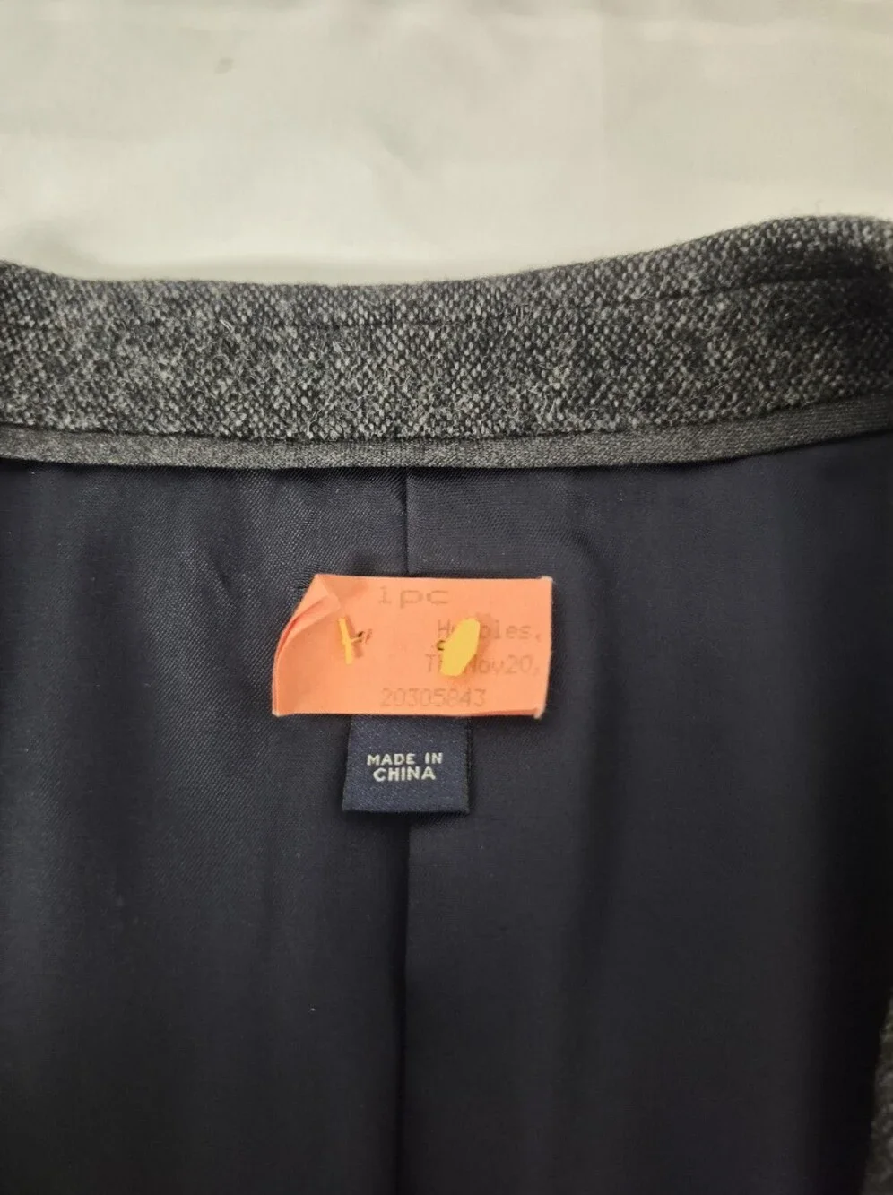 J. Crew Ludlow Jacket Dark Charcoal Black Wool sz 40R